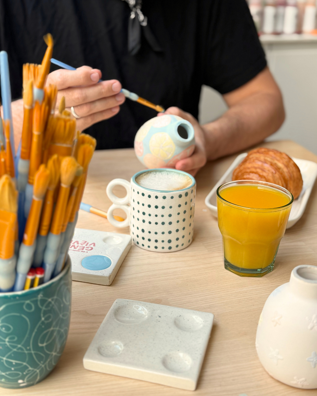 Ceramic Morning : petit-déjeuner & peinture sur céramique - Paris 17