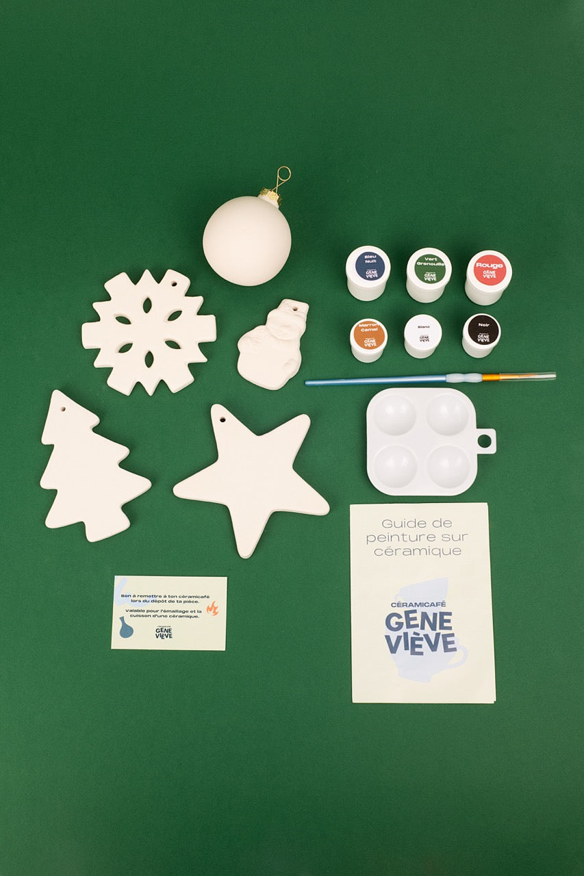 Box Peinture sur céramique - décorations de Noël (avec cuisson)