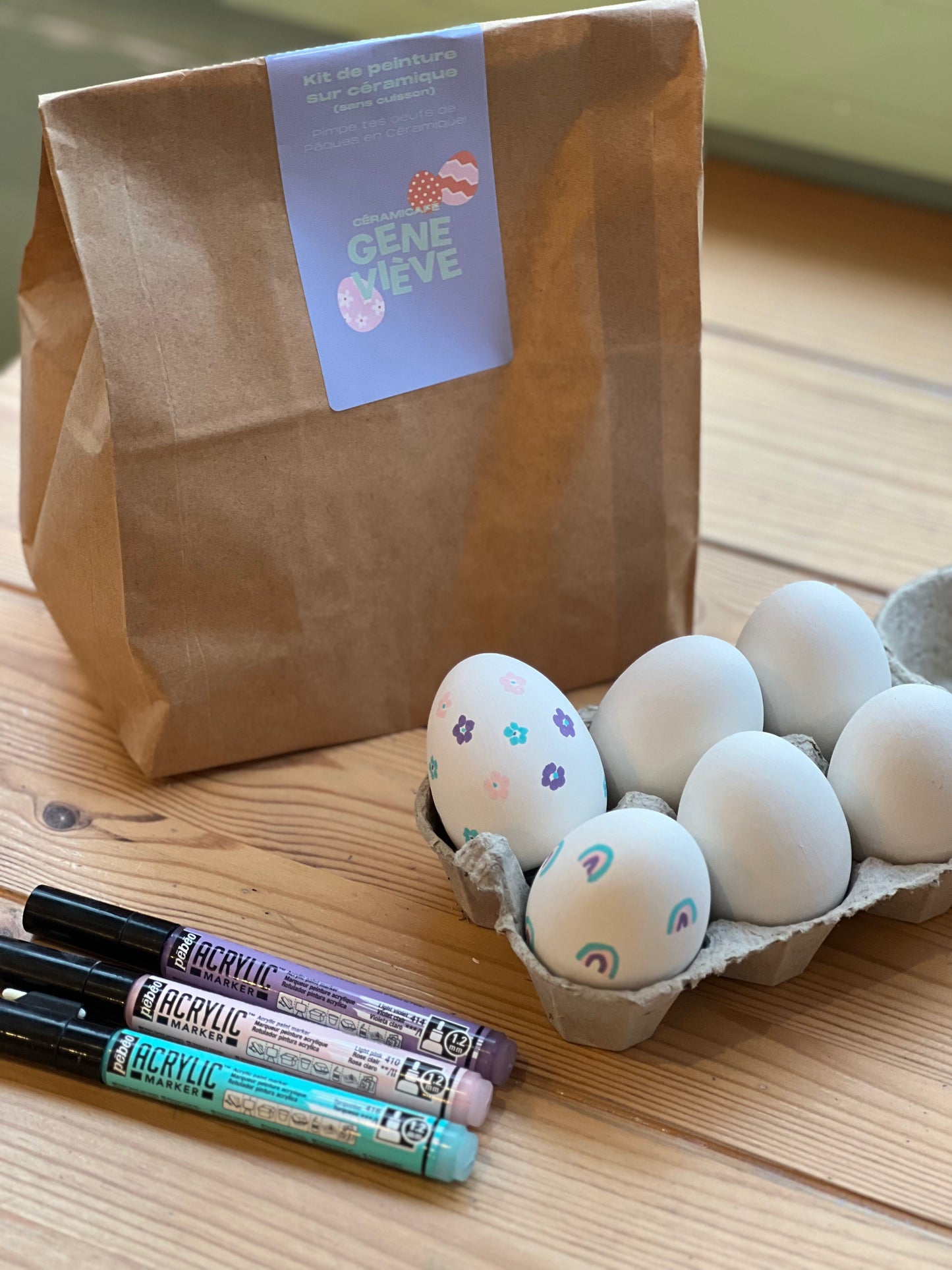 Ceramic Painting Box - Decorate your Easter eggs! (no baking)