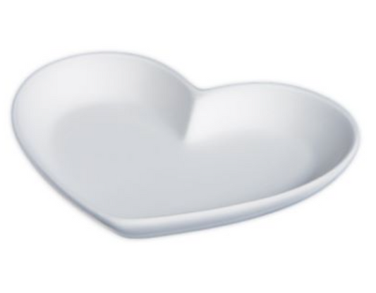 Ceramic to decorate - Heart plate