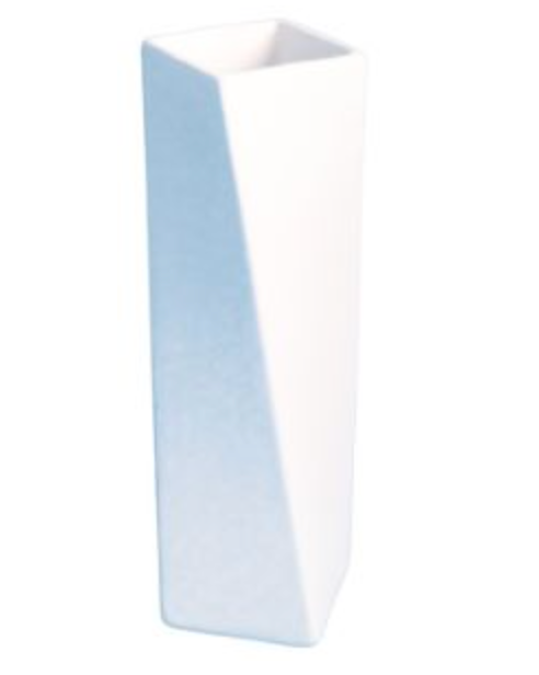 Ceramic to decorate - Large rectangular hurricane vase