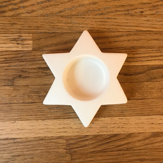 Ceramic to decorate - Star candle holder