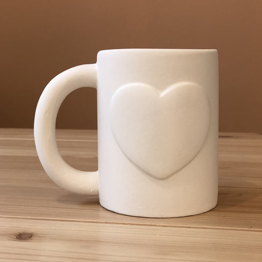 Ceramic to decorate - Heart Mug