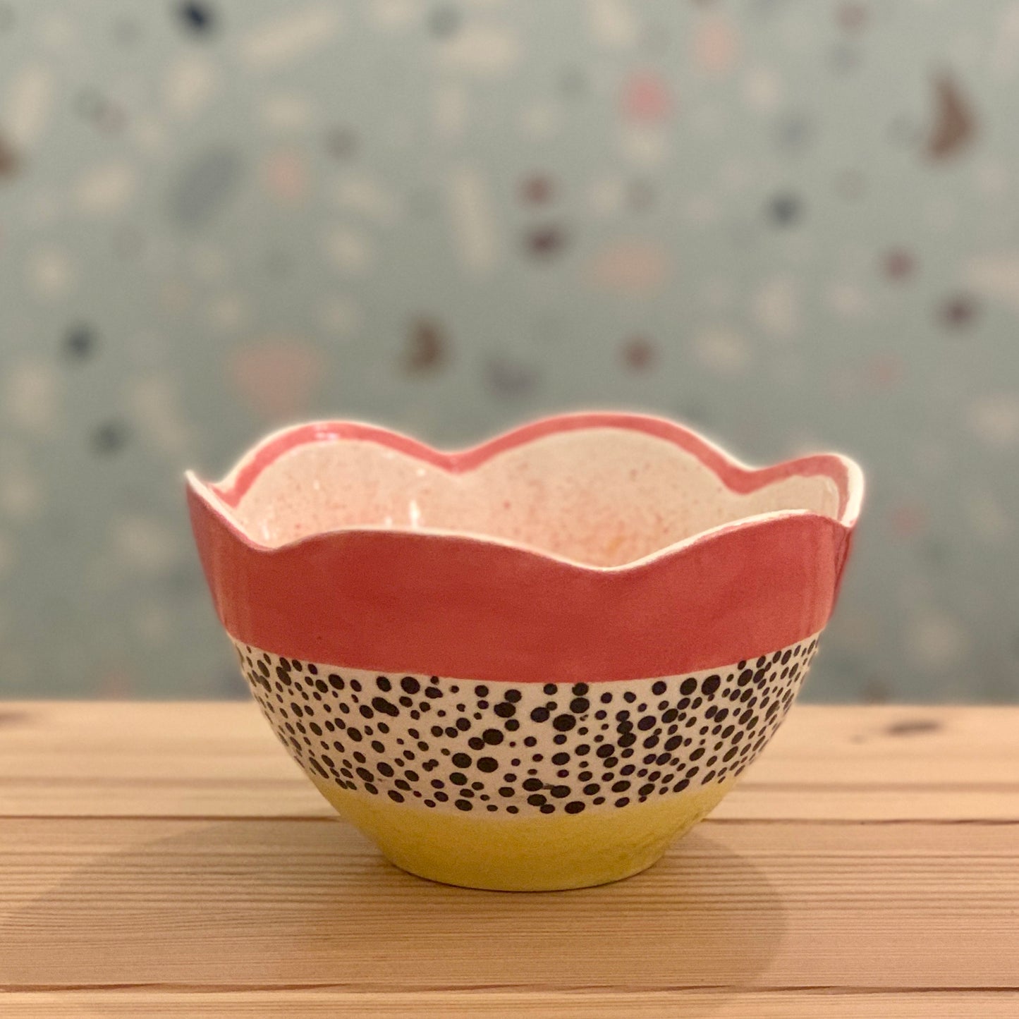 Céramique à décorer - Saladier dentelle