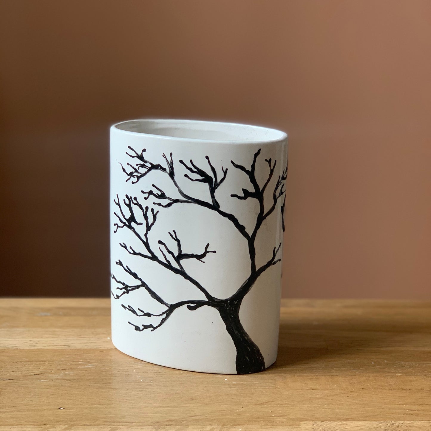 Céramique à décorer - Vase Elliptique