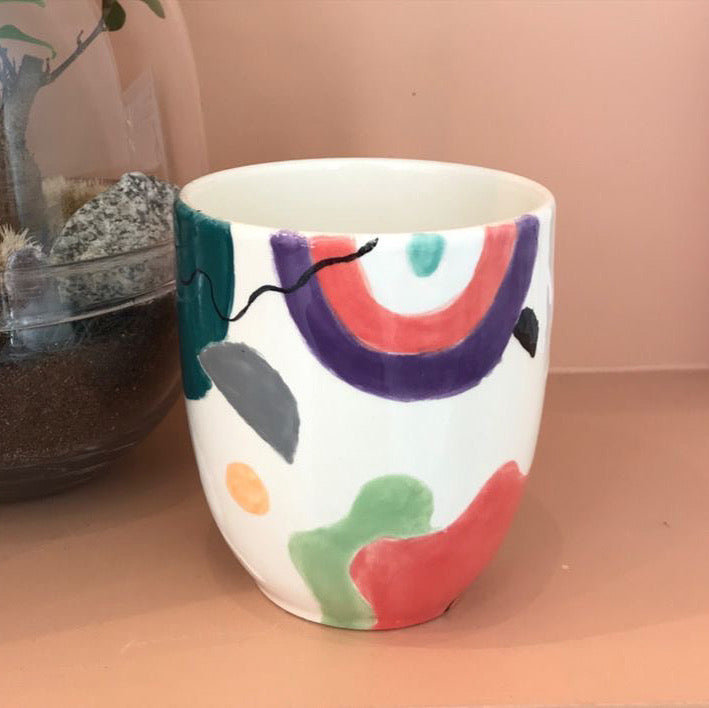 Céramique à décorer - Pot olive
