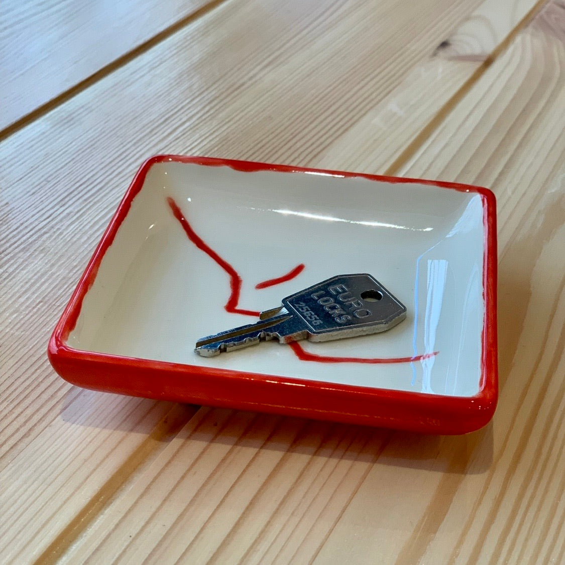 Céramique à décorer - Vide poche carré plat