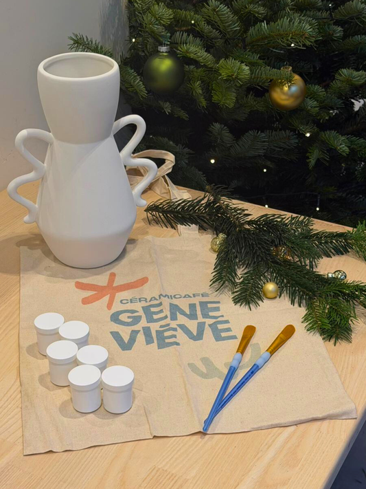 Coffret de Noël - peinture sur céramique (avec cuisson)