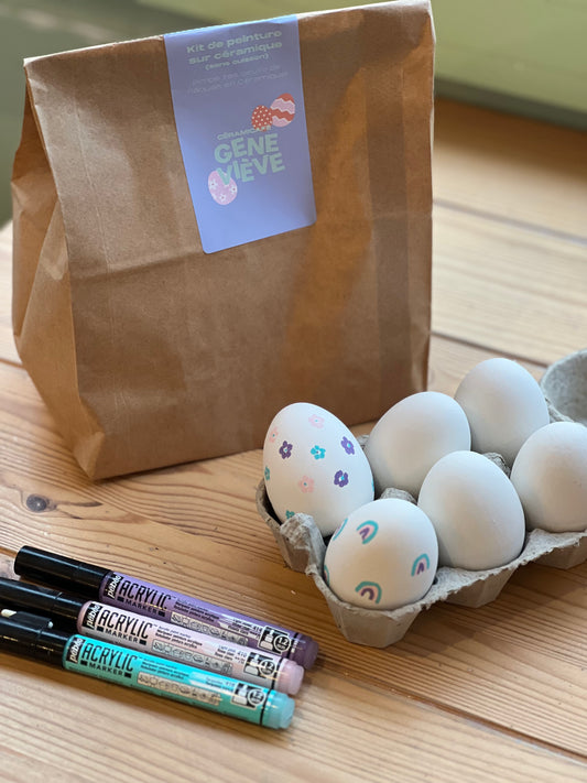 Ceramic Painting Box - Decorate your Easter eggs! (no baking)