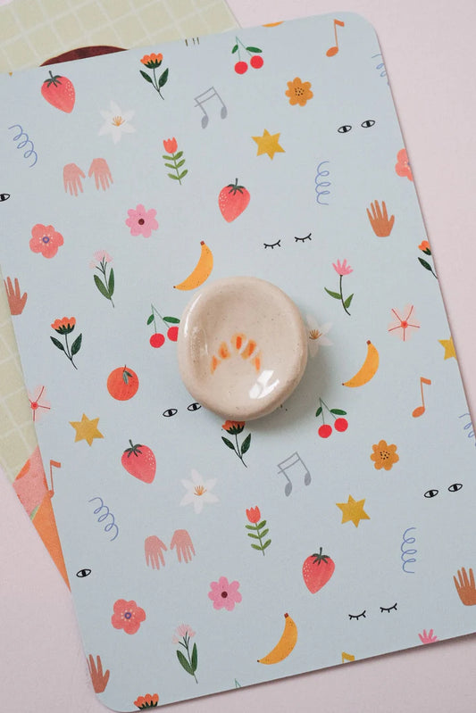 Pierres d’apaisement à motifs Bleu Clémentine 🍀