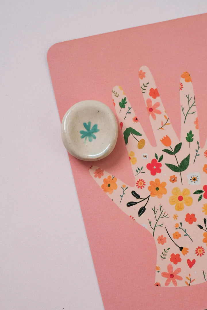 Pierres d’apaisement à motifs Bleu Clémentine 🍀