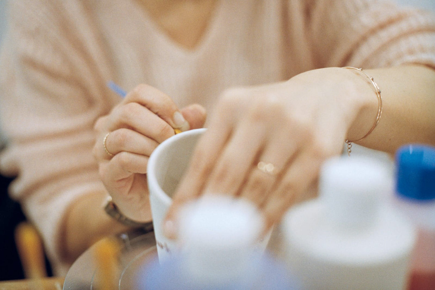 Special students - Ceramic painting workshop - Paris 17
