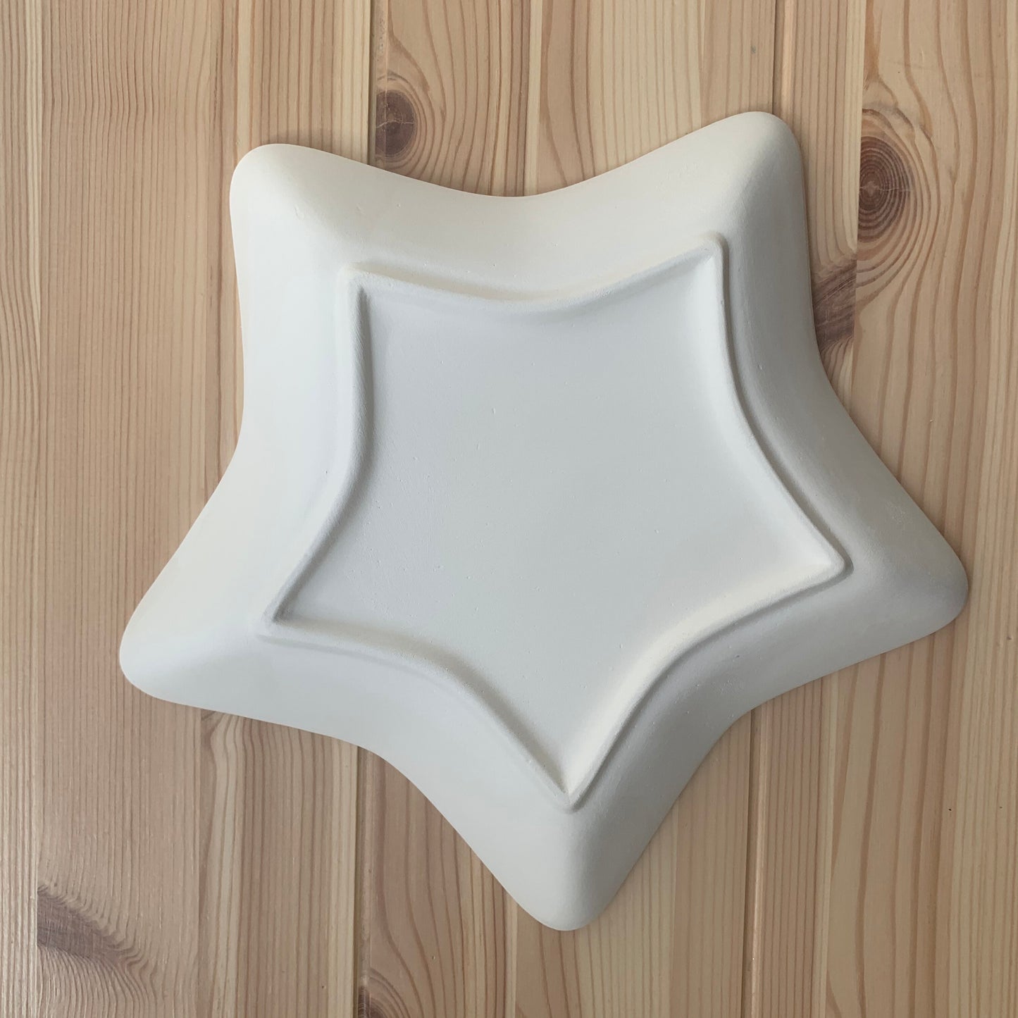 Céramique à décorer - Assiette étoile