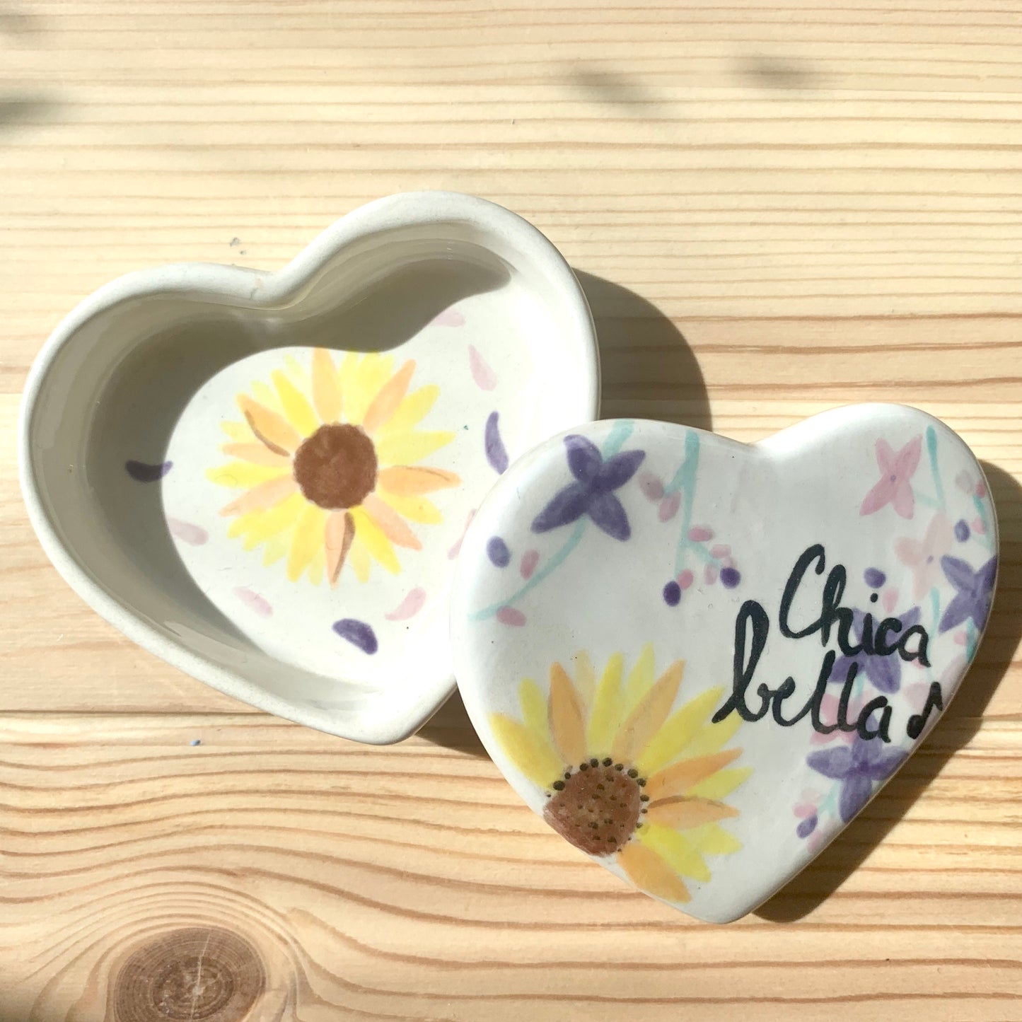 Ceramic to decorate - Heart box