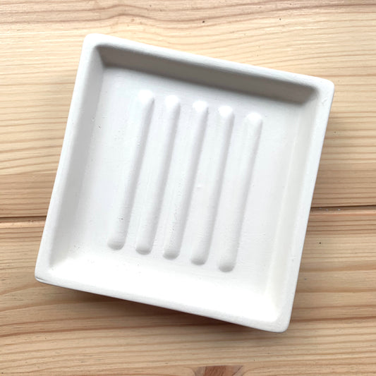 Ceramic to decorate - Square soap dish