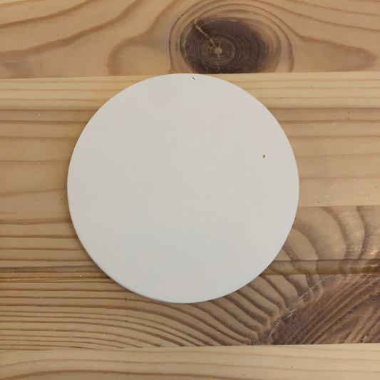 Ceramic to decorate - Flat round 7.6cm